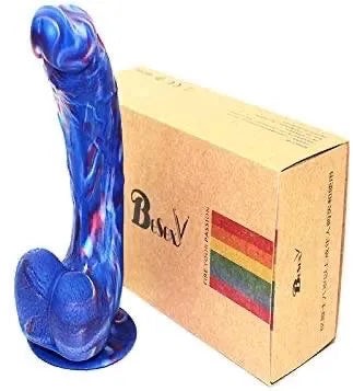 Dildo Ergonómico con Base de Succión Colorido